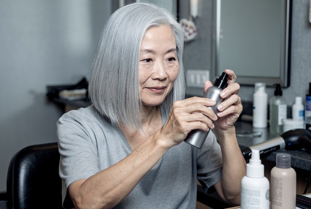 Heat Protectants for Grey Hair