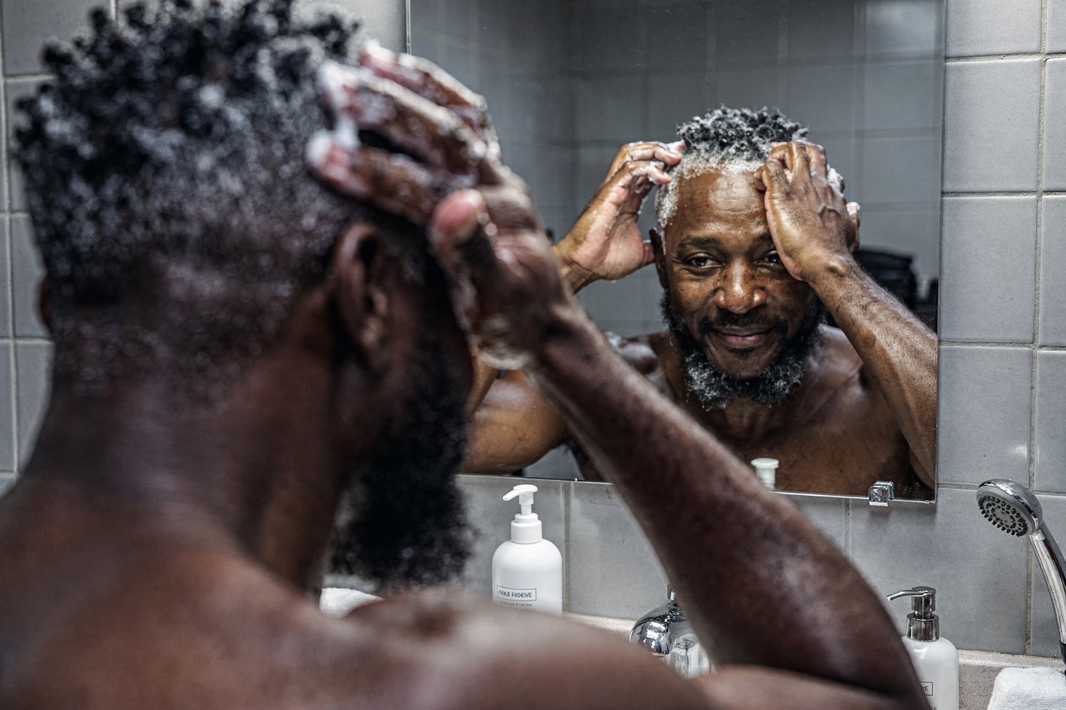 Grey Hair Wash Day