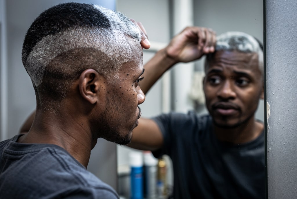 Grey Hair Salon Consultation